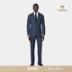 套装 SUITSUPPLY 中蓝色S130支羊毛商务休闲西装