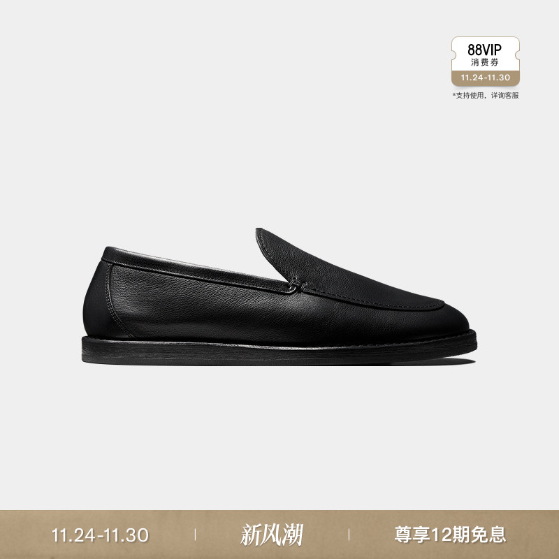 SUITSUPPLY黑色牛皮革鞋