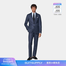 款 SUITSUPPLY中蓝色S130支羊毛西服修身 商务男士 套装 四季 西装