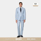 套装 SUITSUPPLY西服浅蓝色羊毛混纺男士 西装