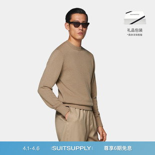 SUITSUPPLY 毛衣 驼色羊绒商务休闲针织衫
