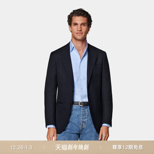 款 上衣经典 西装 SUITSUPPLY秋西服外套藏青色羊毛男士