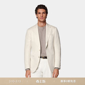 SUITSUPPLY浅棕色亚麻棉混纺西服外套男士 上衣 西装