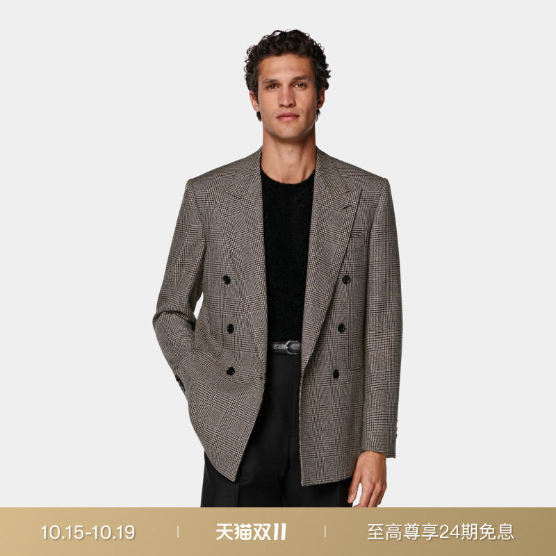 26秋季新品SUITSUPPLY中棕色羊毛商务休闲西装上衣