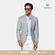 SUITSUPPLY浅灰色S120支热带羊毛外套男士 西装 上衣