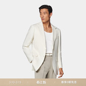 SUITSUPPLY意产面料米白色亚麻西服外套男士 上衣 西装