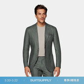 上衣外套 西装 SUITSUPPLY西服中绿色亚麻修身 男士