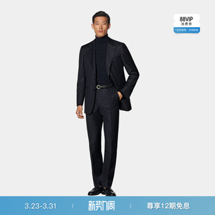 正装 套装 西装 SUITSUPPLY藏青色西服S130支羊毛男士