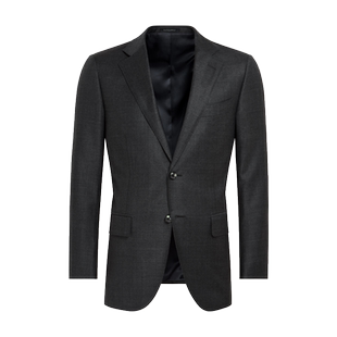 【天猫专享】奥莱SUITSUPPLY深灰色S110支羊毛西服外套男西装上衣