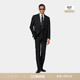 套装 SUITSUPPLY 黑色羊毛混纺商务休闲西装