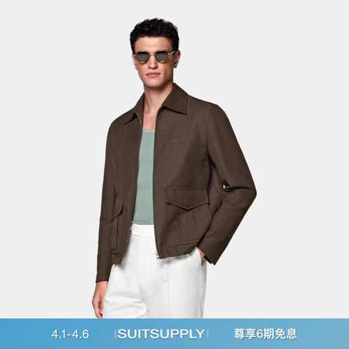Suitsupply深棕色混纺外套