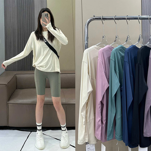 Lu平替 | back in action瑜伽服防晒宽松运动上衣长袖T恤打底衫