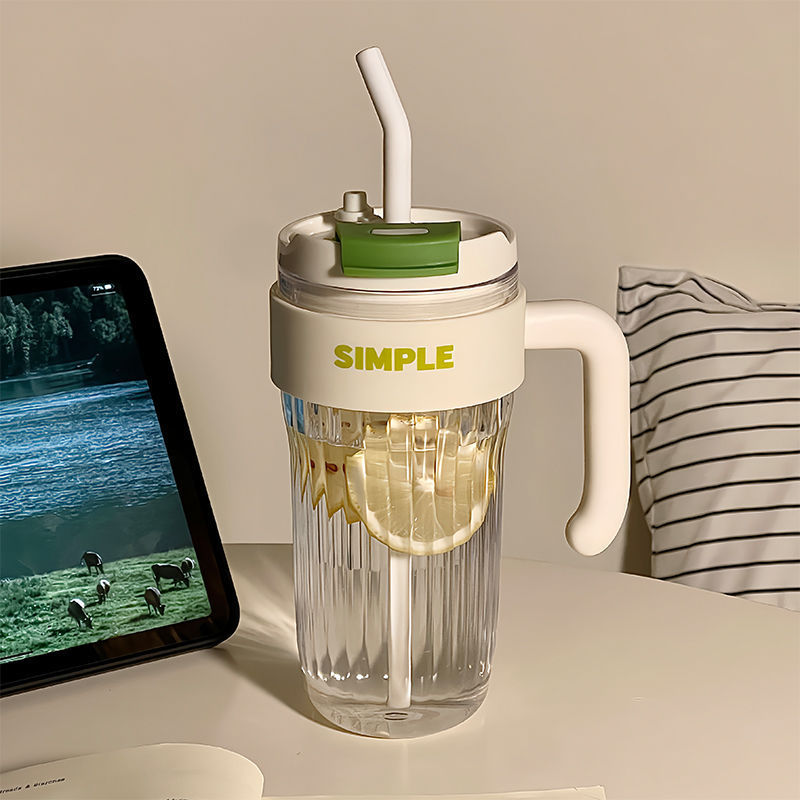 2025新款大容量双饮吸管咖啡杯