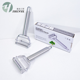 家用不锈钢多功能两用切刨丝刀304不锈钢土豆萝卜丝削皮刮皮神器