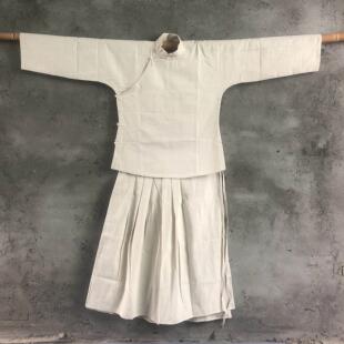 麻衣孝服套装大襟上衣偏襟长袍裙子裤子亚麻布孝衣丧事殡葬服包邮