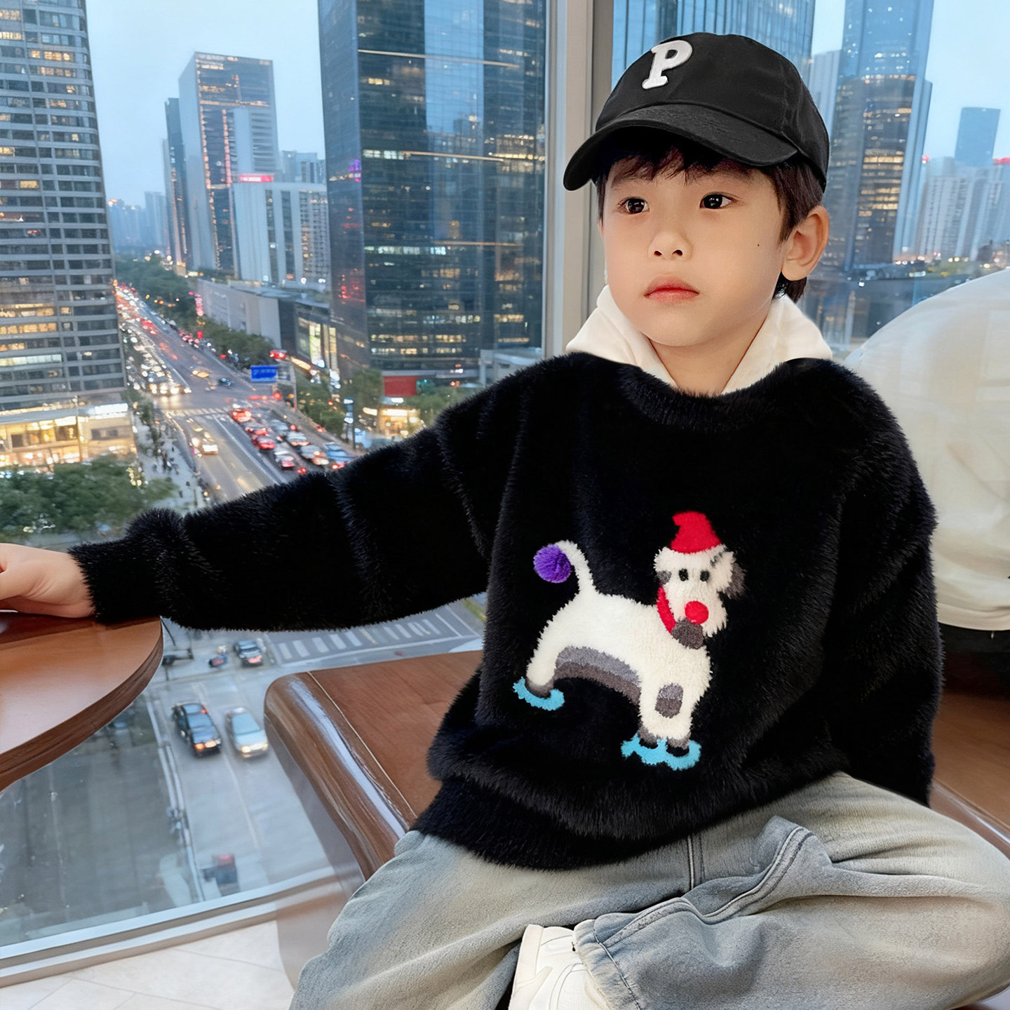 霖霖妈童装儿童卡通毛衣冬装中大童冬季毛线衫宝宝男童加厚针织衫,童装/婴儿装/亲子装,毛衣/针织衫,淘宝优惠券,粉丝福利购,淘宝优惠卷