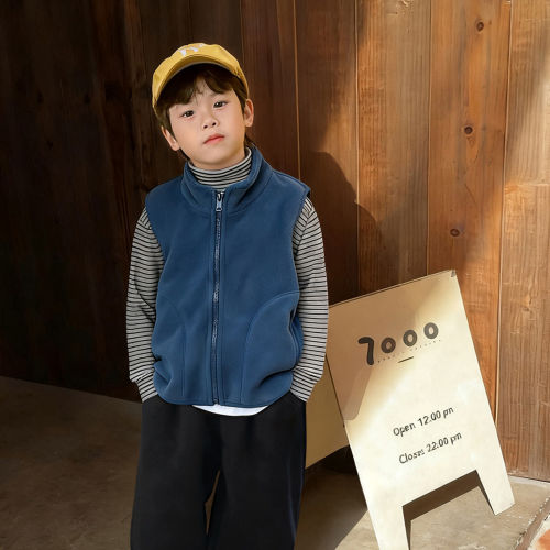 男童背心马甲秋冬款2026新款