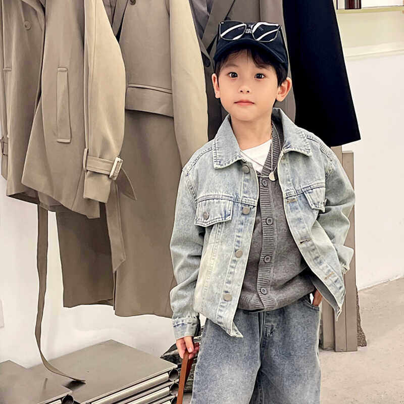 霖霖妈男童牛仔服秋装儿童外套春秋2025新品男宝宝夹克秋中大童潮,童装/婴儿装/亲子装,儿童牛仔外套,淘宝优惠券,粉丝福利购,淘宝优惠卷