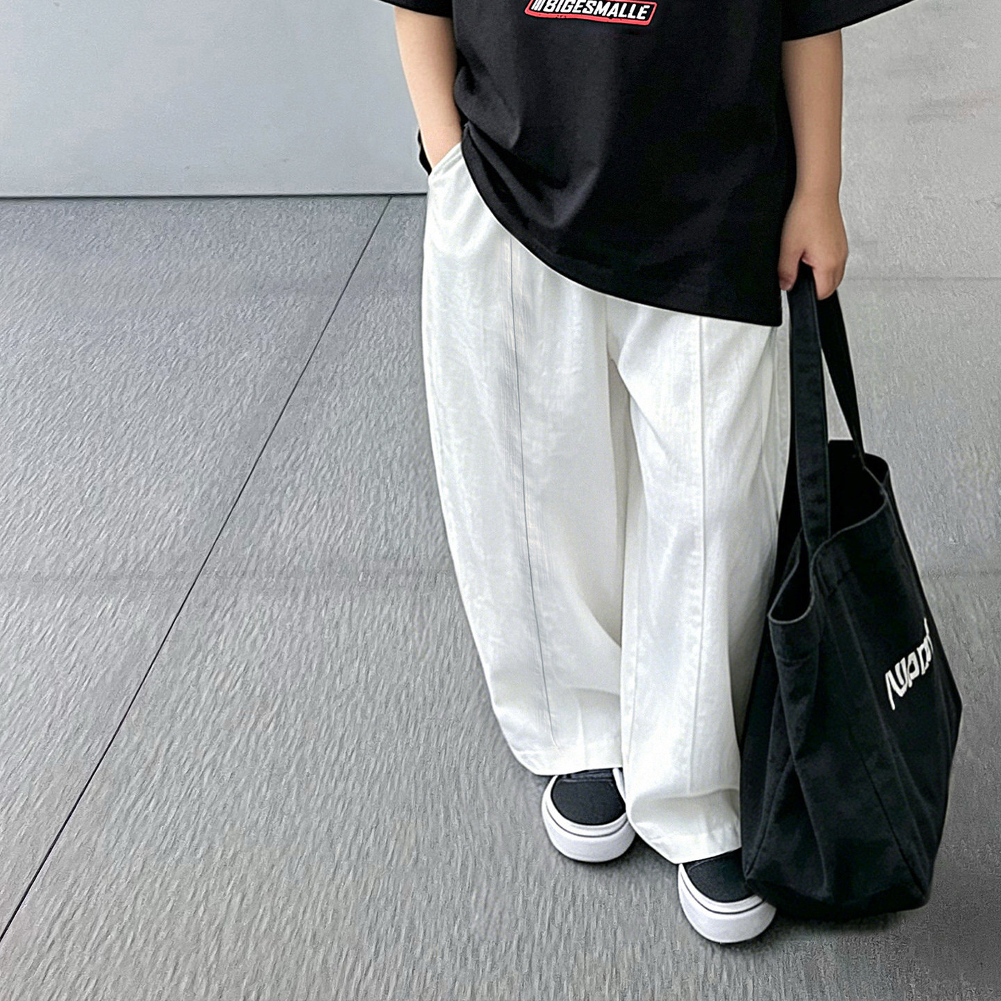 霖霖妈男童亚麻阔腿夏季休闲裤