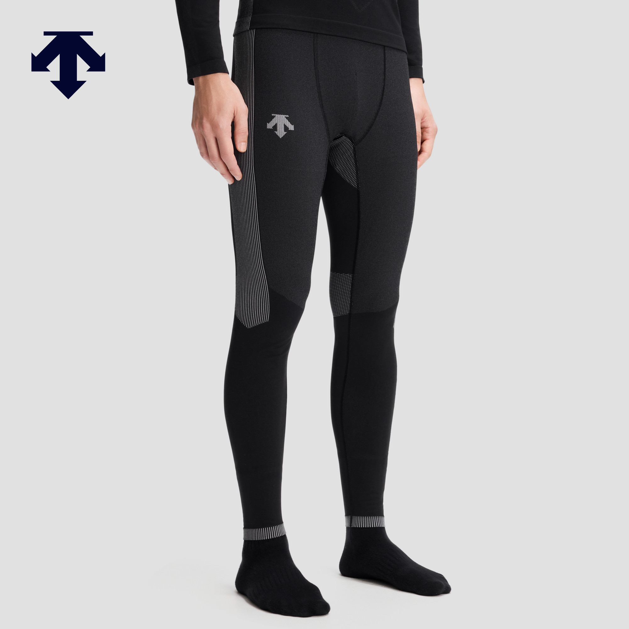 DESCENTE迪桑特SKI STYLE运动休闲HEAT NAVI保暖紧身男裤,运动服/休闲服装,运动长裤,淘宝优惠券,粉丝福利购,淘宝优惠卷