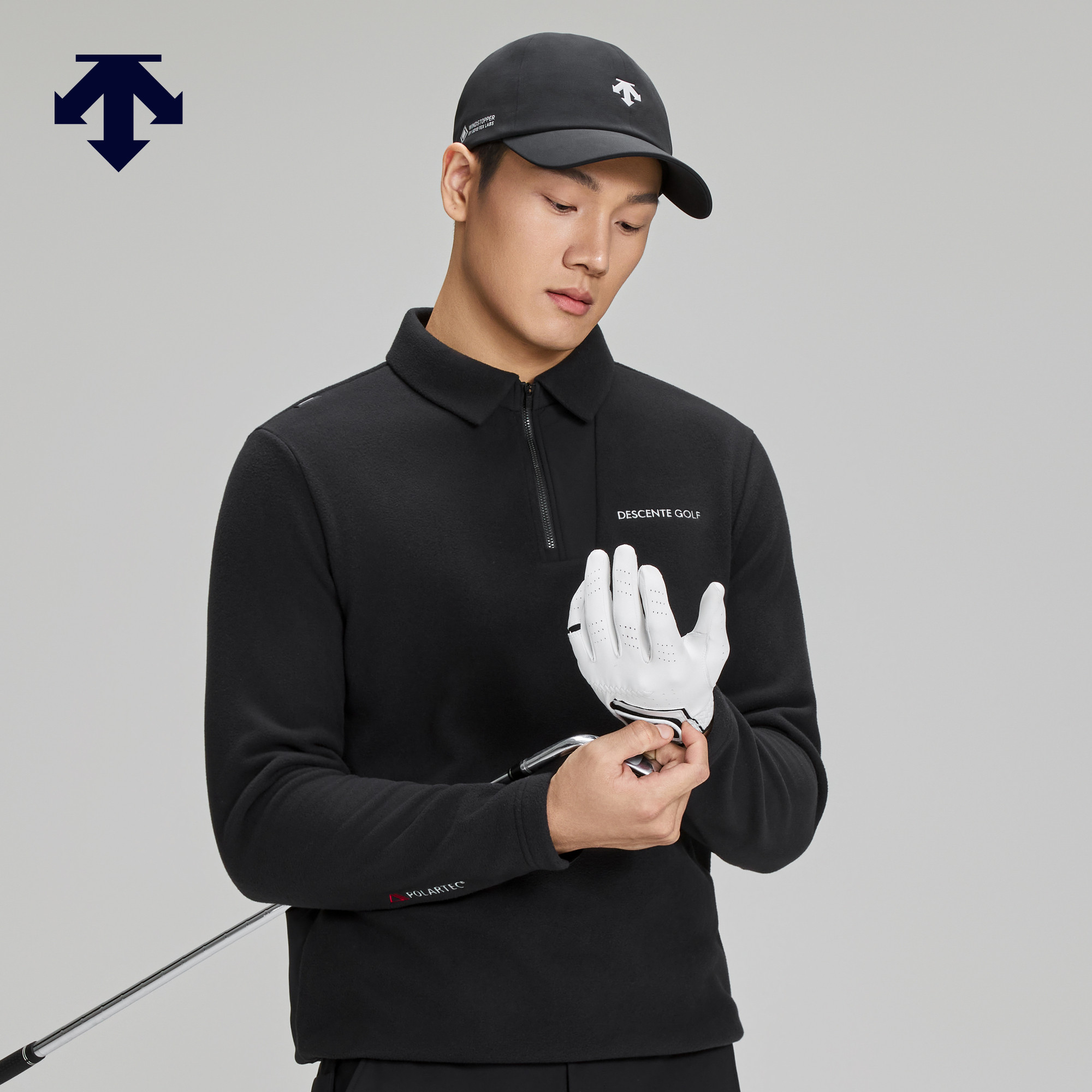 DESCENTEGOLF迪桑特高尔夫男士S-CORE系列抓绒长袖POLO衫冬季新品,运动服/休闲服装,运动POLO衫,淘宝优惠券,粉丝福利购,淘宝优惠卷