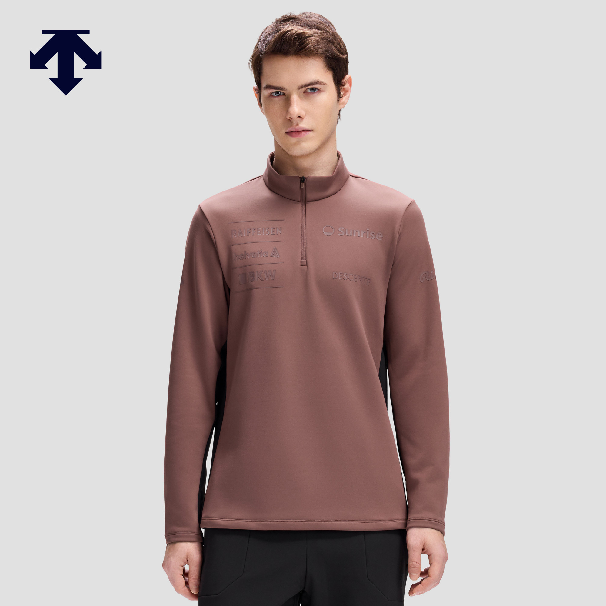 DESCENTE迪桑特SKI STYLE系列运动休闲男士加绒长袖针织衫,运动服/休闲服装,运动卫衣/套头衫,淘宝优惠券,粉丝福利购,淘宝优惠卷