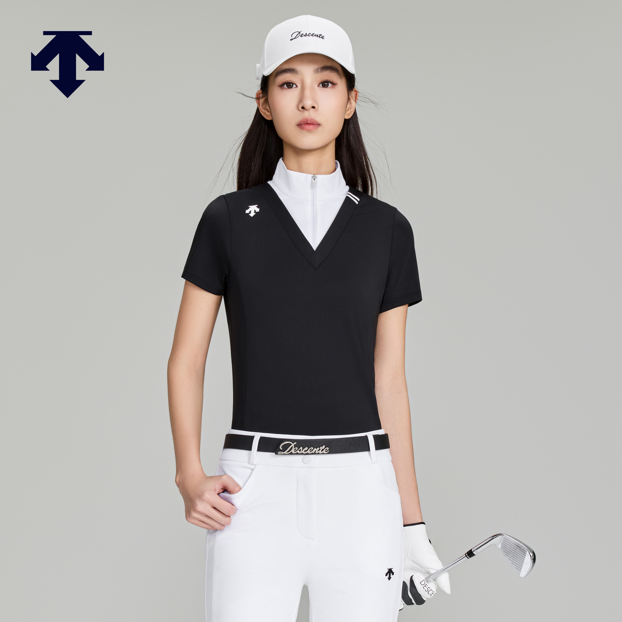 DESCENTEGOLF 迪桑特高尔夫 女士LPGA系列针织上衣秋冬新品