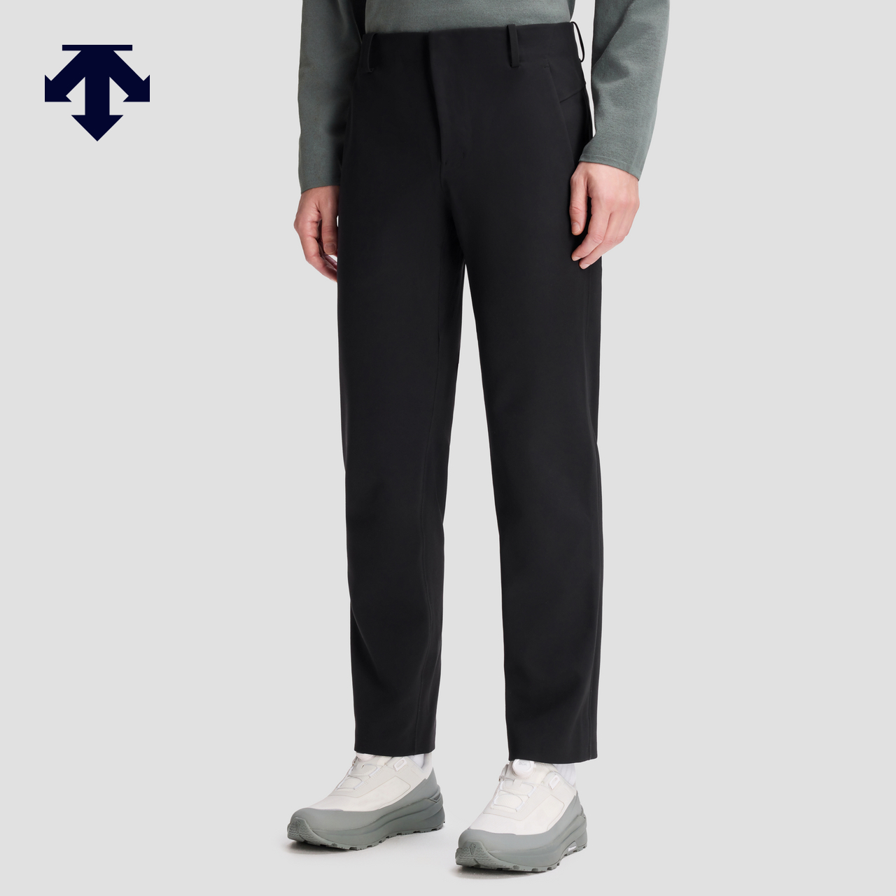 DESCENTE迪桑特DUALIS系列都市通勤男士保暖针织运动长裤秋冬新品