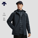 DESCENTE迪桑特轻羽绒内胆软壳外层男士 防水透湿三合一上衣两件套