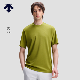 DESCENTE迪桑特DUALIS系列都市通勤男士抗菌柔软短袖针织衫