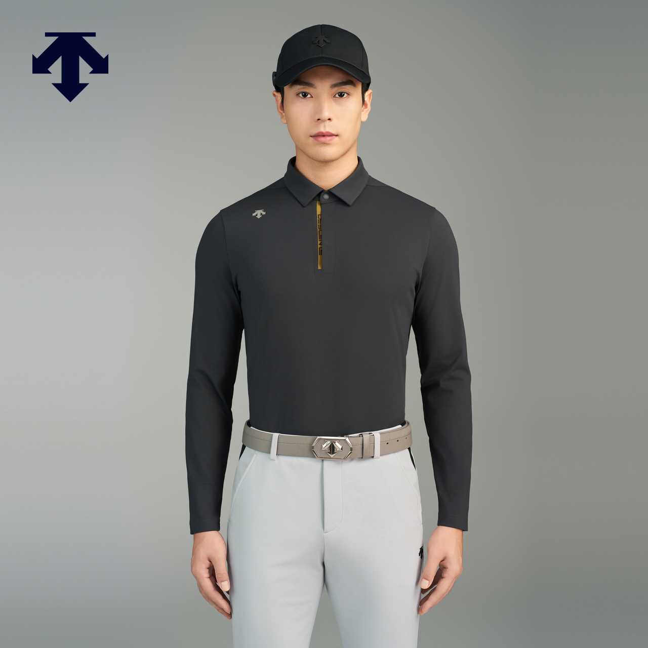 DESCENTEGOLF 迪桑特高尔夫男士长袖POLO衫