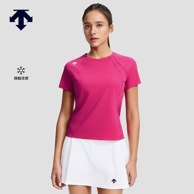 DESCENTE迪桑特WOMEN’S TRAINING女士凉感透气修身短袖T恤新品