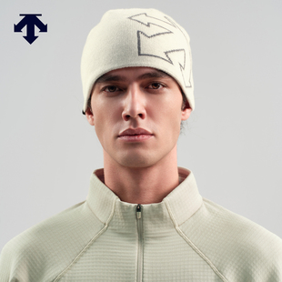 DESCENTE迪桑特SNOWBOARD系列男女同款 印花LOGO针织帽