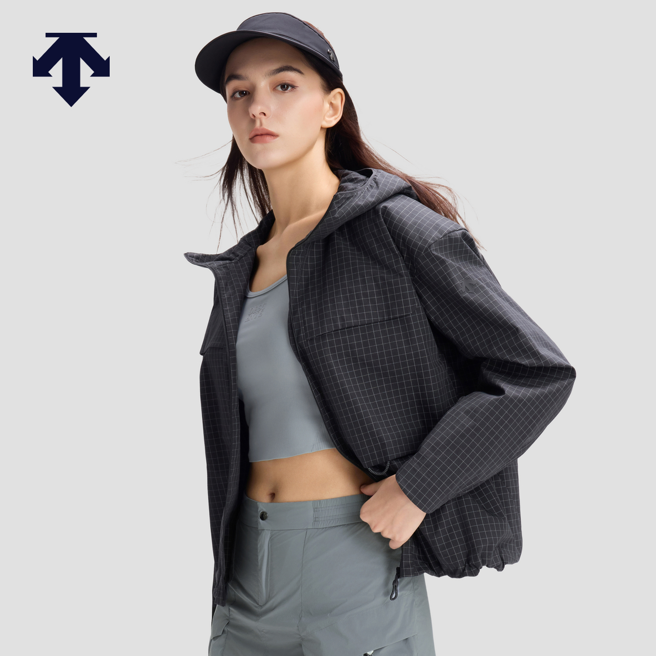 DESCENTE迪桑特BLEU系列都市骑行女士梭织上衣秋季新品