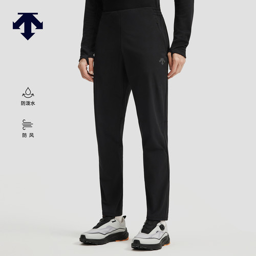 DESCENTE迪桑特RUNNING跑步运动健身防风防泼水男士梭织运动长裤