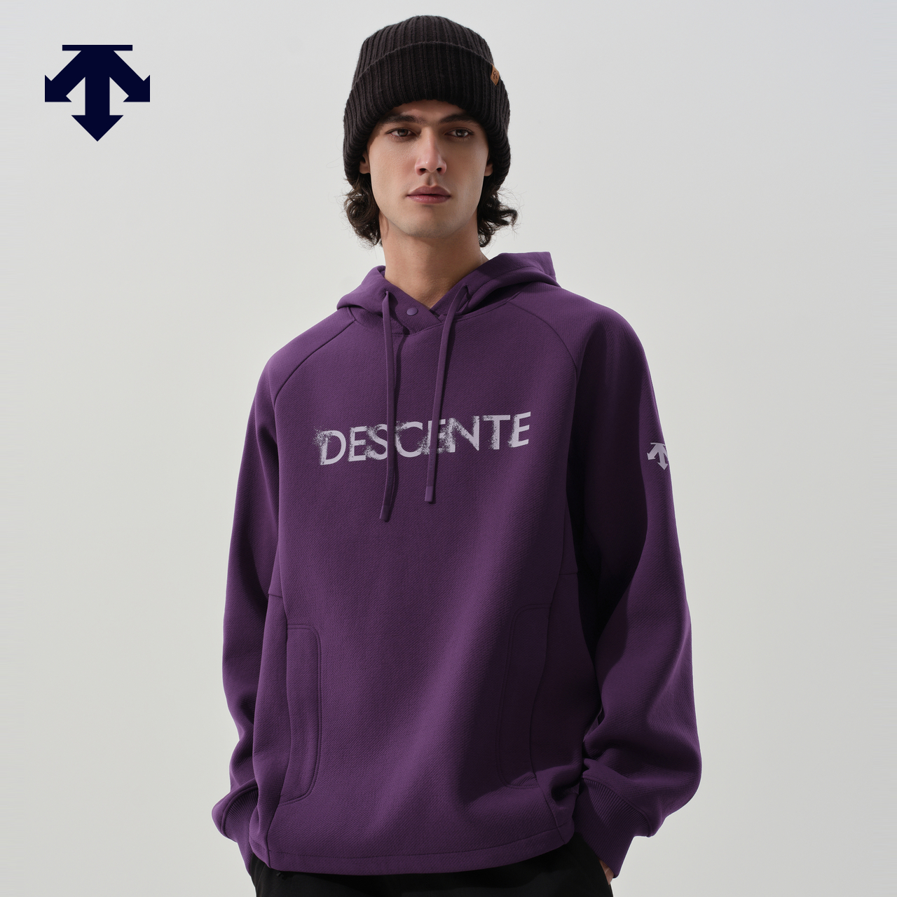 DESCENTE迪桑特SNOWBOARD STYLE系列男女同款连帽卫衣秋冬新品