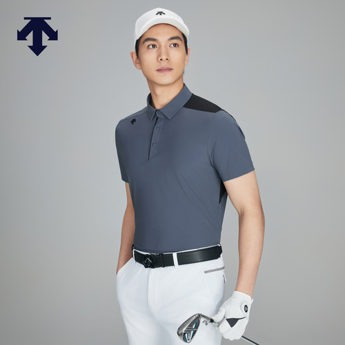 【进口凉感面料】迪桑特高尔夫 男士短袖POLO衫夏季