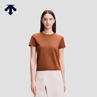 DESCENTE迪桑特WOMEN’S DUALIS系列女士修身透气短袖针织衫