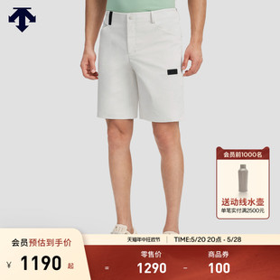 防泼水防透梭织短裤 DESCENTE迪桑特DUALIS都市通勤男士 夏季 新款