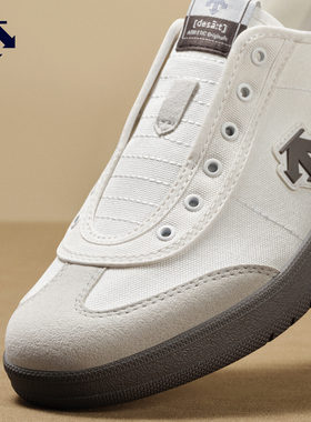 DESCENTE迪桑特男女款CHRON PACER CVS一脚蹬复古薄底运动休闲鞋