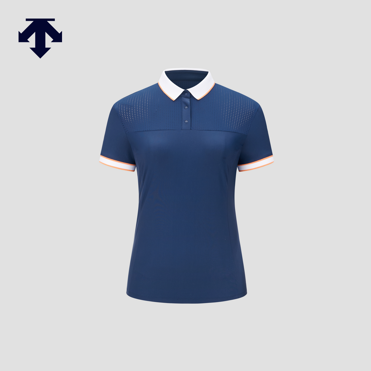 DESCENTEGOLF迪桑特高尔夫女士防晒凉感短袖POLO衫