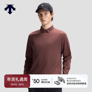 DESCENTE迪桑特DUALIS系列都市通勤男士 POLO衫 SOLOTEX弹性长袖