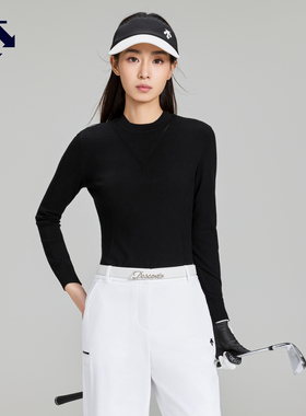 DESCENTEGOLF迪桑特高尔夫女士S-CORE系列修身长袖针织衫秋冬新品