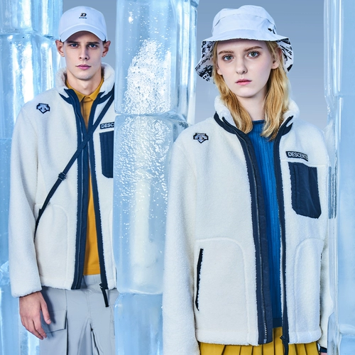 Descente Deal Ski Style Fashion Crasual Мужчины и женщины имитируют модели Lambscurus Studer Collar Pare