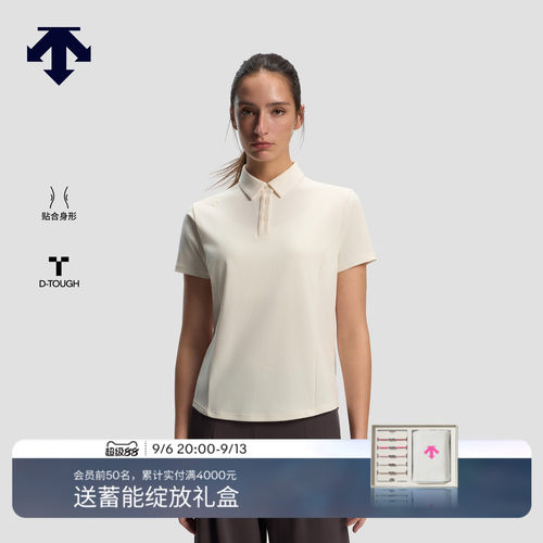 DESCENTE迪桑特WOMEN’S TRAINING系列女士D-TOUGH短袖POLO衫