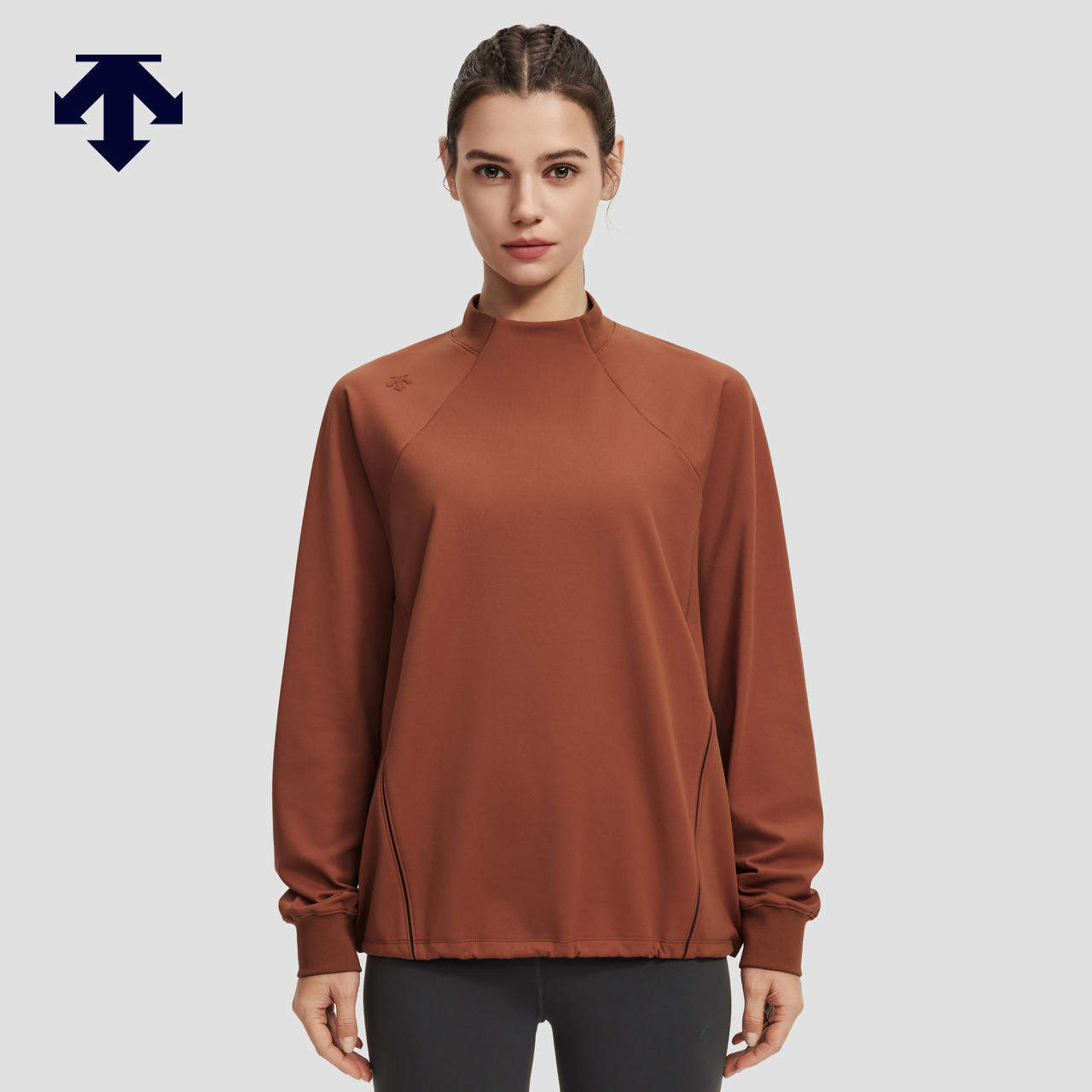 DESCENTE迪桑特WOMEN’S TRAINING系列加绒女士针织套头衫秋冬