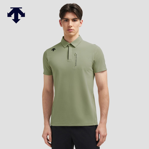 DESCENTE迪桑特TRAINING系列综训TOUGH男士短袖POLO衫