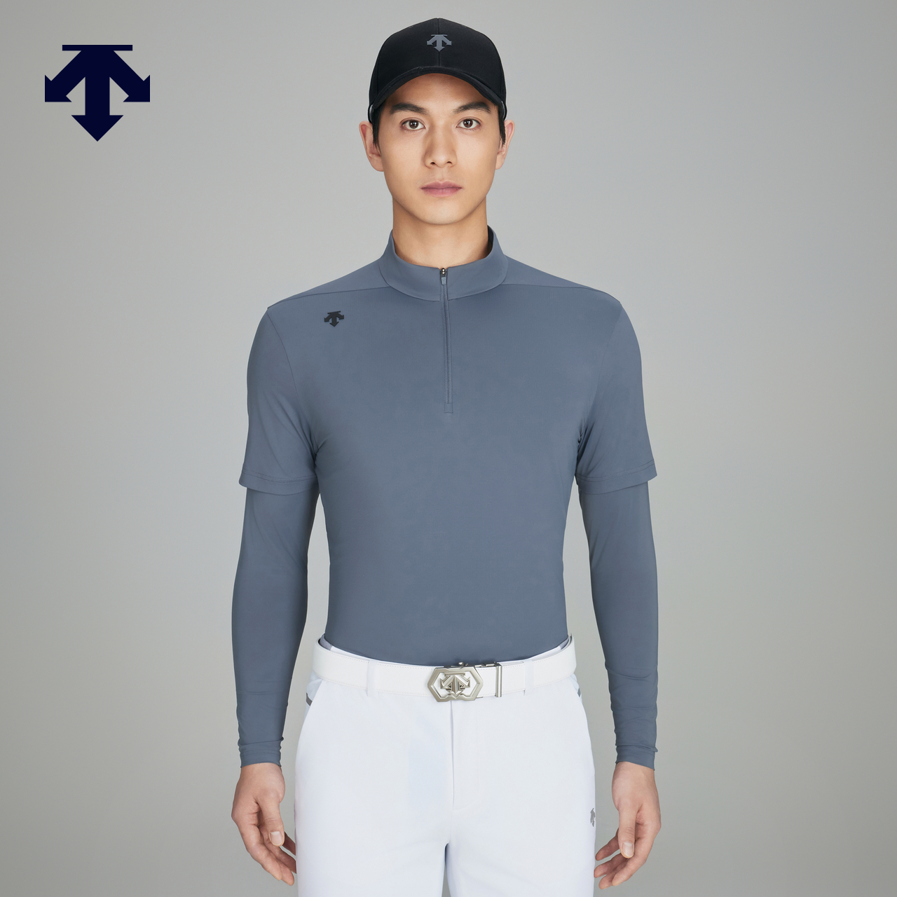 DESCENTEGOLF 迪桑特高尔夫 男士长袖POLO衫夏季