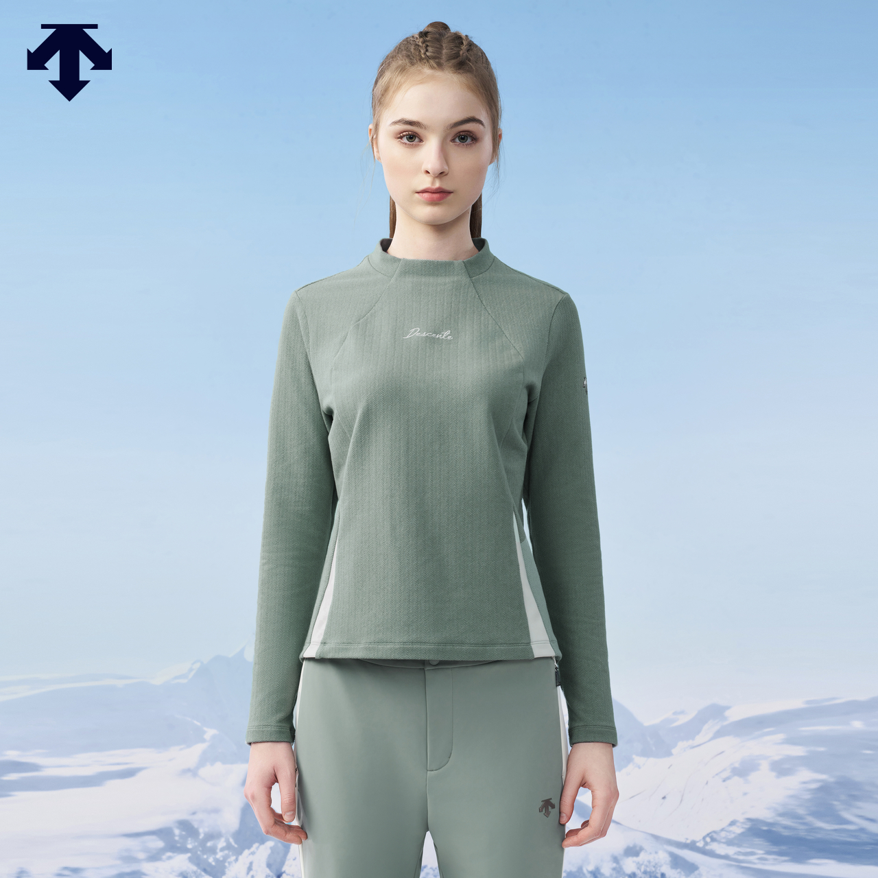 DESCENTE迪桑特WOMEN’S SKI系列女士长袖T恤冬季