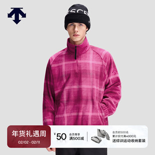 DESCENTE迪桑特SNOWBOARD STYLE系列男女同款半拉连针织套头衫